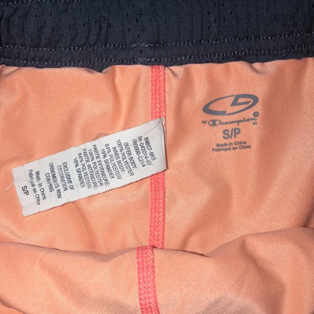 Black and Orange Women's Athletic Shorts - Picture 3 of 8